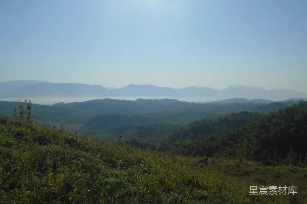 高清摄影 绿山峰