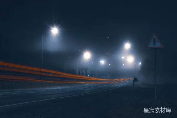 高清摄影 车辆在道路上行驶的延时摄影
