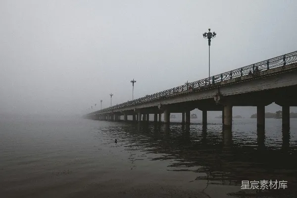 高清摄影 灰白色的混凝土桥