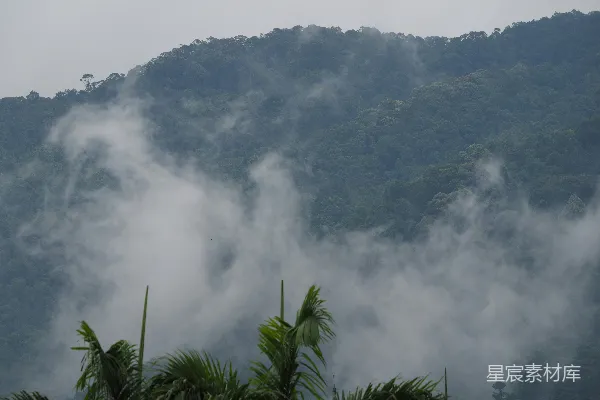 高清摄影 云雾覆盖的山峦