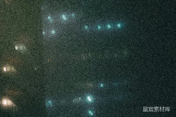 高清摄影 夜晚城市街道的一张模糊照片