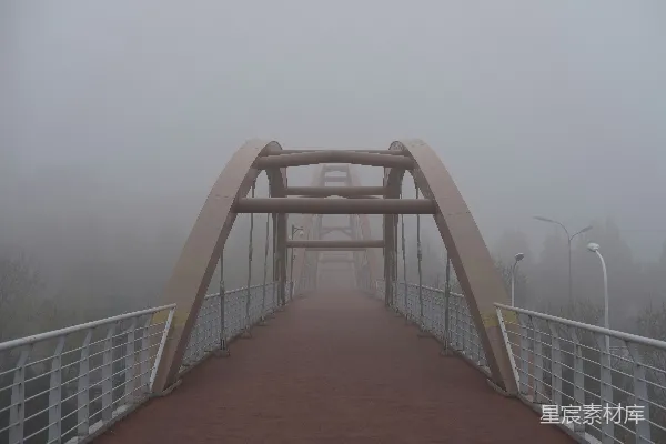 高清摄影 带栏杆的桥