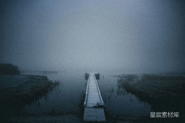 高清摄影 水上木制码头