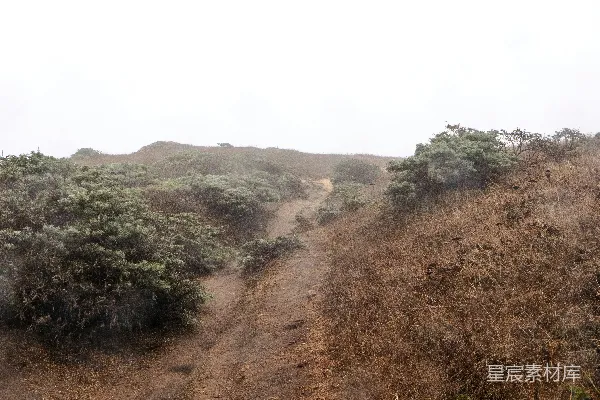 高清摄影 田间一条碎石小路
