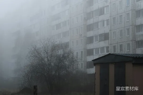 高清摄影 前面有一棵大树的建筑