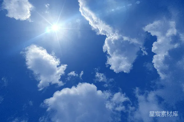 高清摄影 白天的白云和蓝天