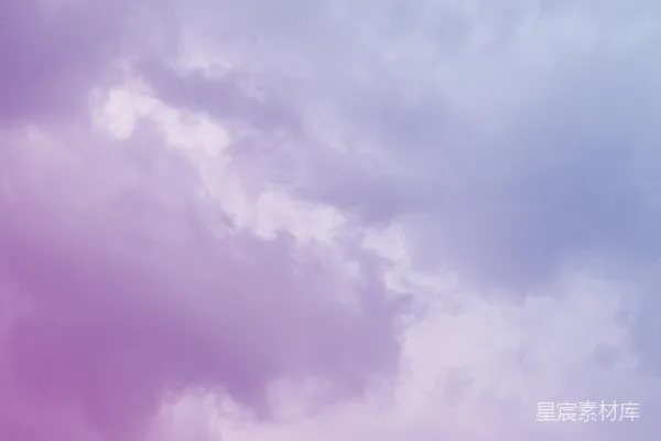 高清摄影 紫白相间的云天