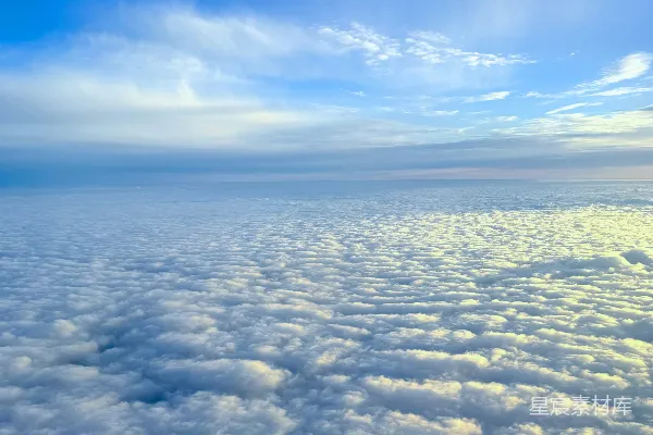 高清摄影 飞机上看云的景象