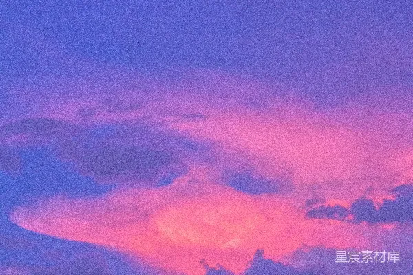 高清摄影 紫色和橙色的阴天天空
