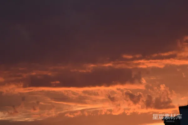 高清摄影 建筑物上的夕阳