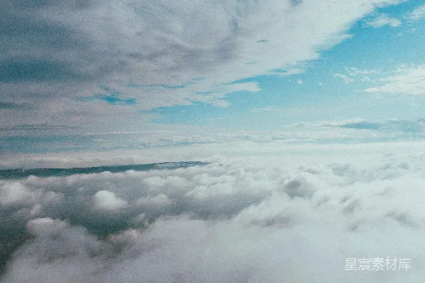 高清摄影 飞机上看天空和云朵的景象