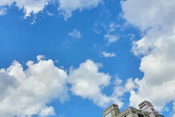 高清摄影 一栋建筑和蓝天