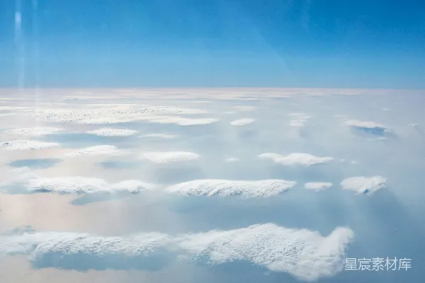 高清摄影 从空中看到的广阔云海。