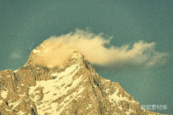 高清摄影 有雪的山