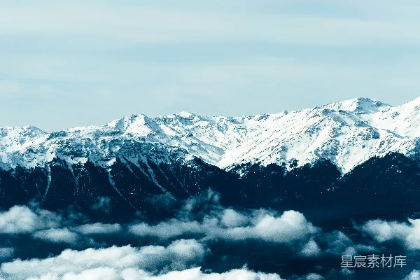 高清摄影 冬天山区的风景摄影