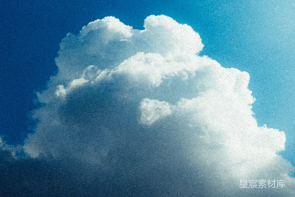 高清摄影 空中飞行的飞机背景中有朵云。