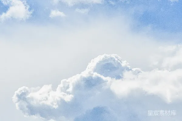 高清摄影 蓝天白云，漂浮着白色的卷云。