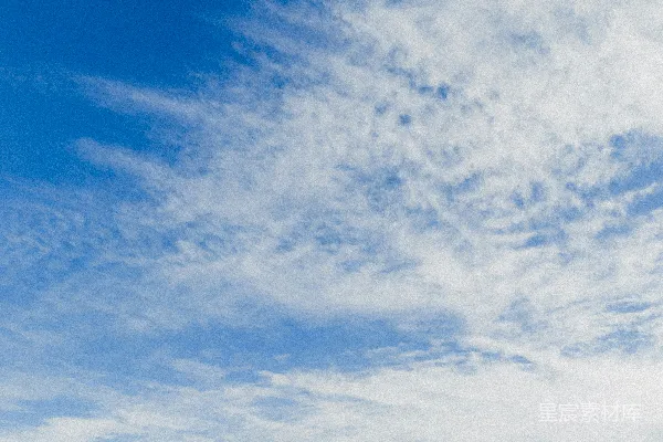 高清摄影 飘渺的白云在蔚蓝的天空中漂浮