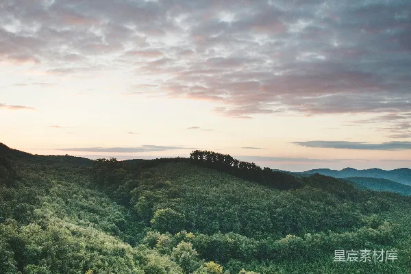 高清摄影 有树有山的风景图