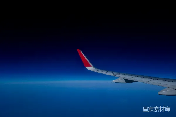 高清摄影 空中飞机翼的视角