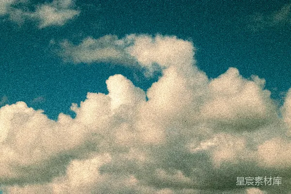 高清摄影 洁白柔软的云朵衬托着湛蓝的天空