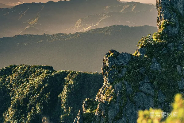 高清摄影 从高处看山的景象