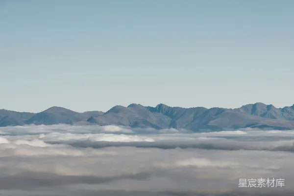高清摄影 从飞机上看的一片山峦美景