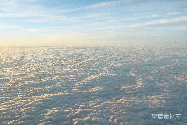 高清摄影 飞机上看的天空和云朵景色