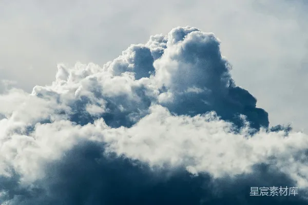 高清摄影 天空中一大片云朵