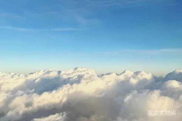 高清摄影 飞机上看云的景象