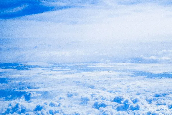 高清摄影 飞机上看去的天空和云朵