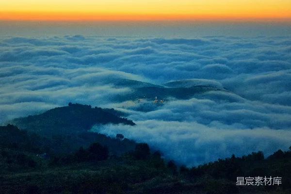 高清摄影 一座山峦的景象
