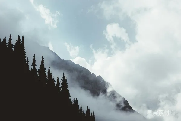 高清摄影 山的轮廓摄影