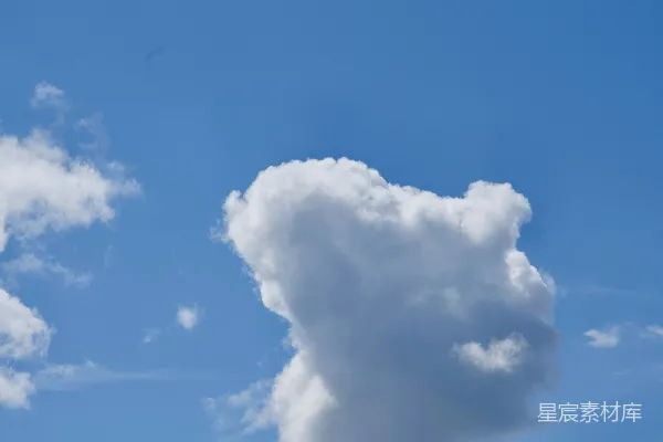 高清摄影 天空中有一大片云遮盖在树上。