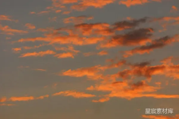 高清摄影 夕阳下的飞机在天空中飞行