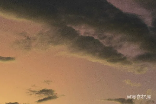 高清摄影 夕阳下的云彩