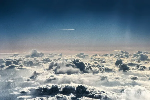 高清摄影 白色和灰色的阴天晴朗 skies