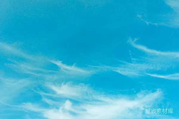 高清摄影 一个人在蓝天上放风筝