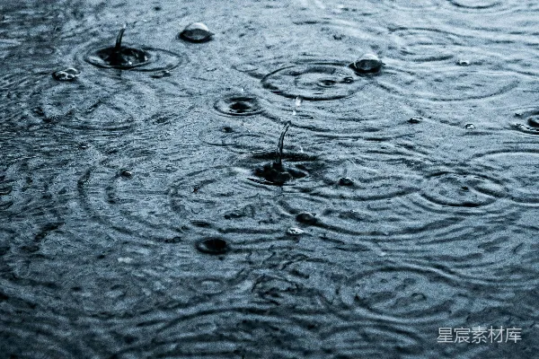 高清摄影 湿面上的一群雨滴