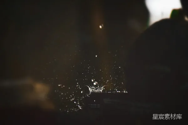 高清摄影 夜晚城市的一张模糊照片