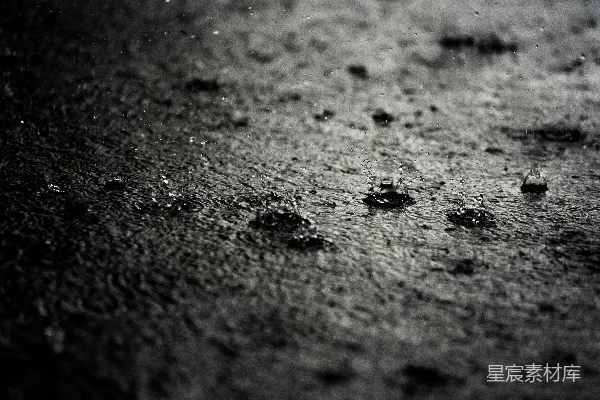 高清摄影 黑白照片中的雨滴