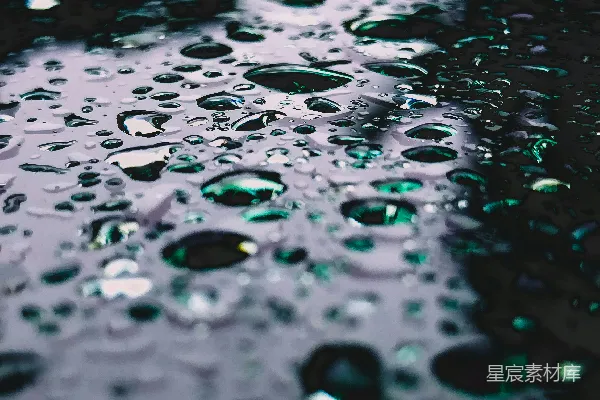 高清摄影 表面水珠的特写镜头