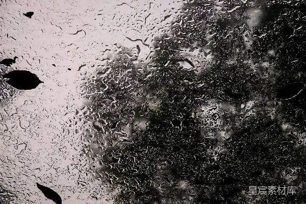 高清摄影 黑白照片中的雨滴落在玻璃窗上