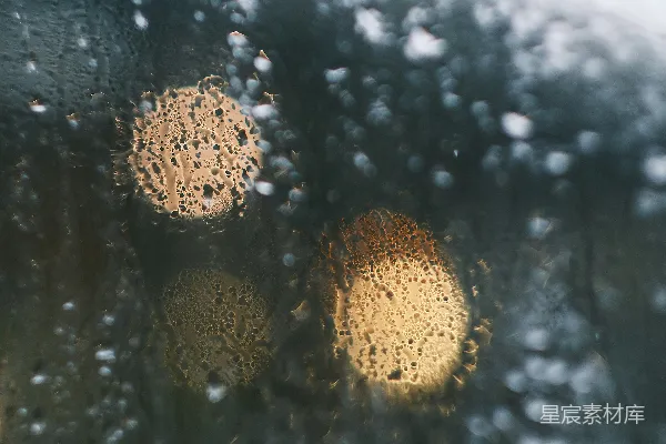 高清摄影 玻璃窗上的雨滴