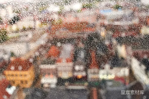 高清摄影 玻璃窗上的水滴
