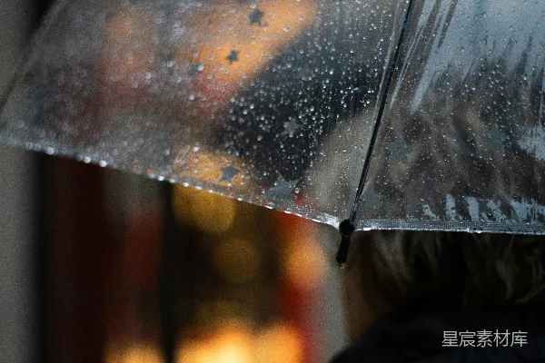 高清摄影 收起雨伞