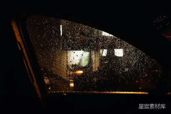 高清摄影 车窗上有雨滴