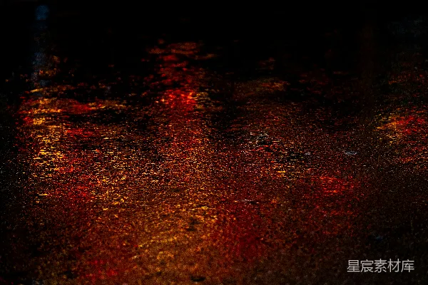 高清摄影 夜晚街道上的一张模糊图像