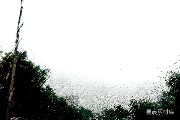 高清摄影 一群人在一条被雨水淋湿的街道上行走