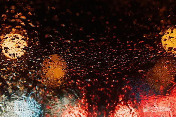 高清摄影 一幅雨淋窗户的特写镜头